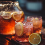 sparkling rosé punch