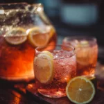 sparkling rosé punch