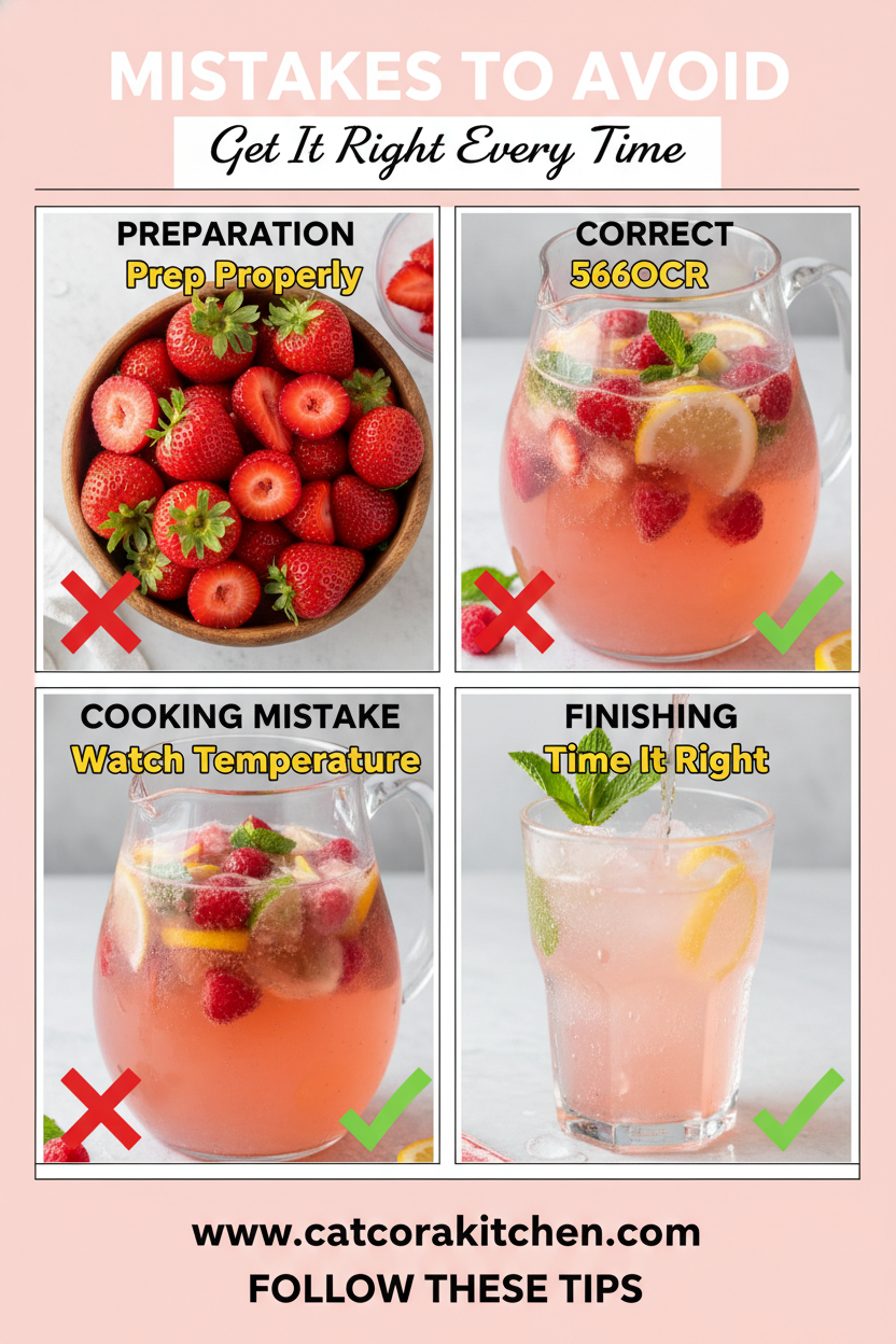Sparkling rosé punch common mistakes
