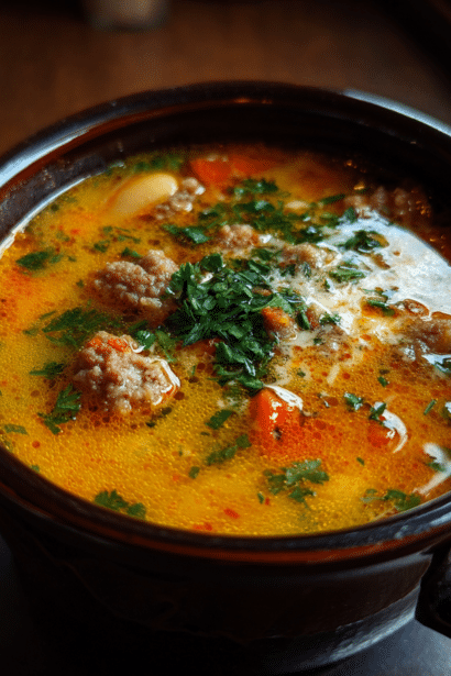 spicy sausage and white bean soup