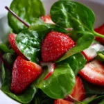 spinach and strawberry spring salad