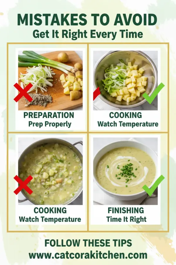 Spring onion vichyssoise common mistakes