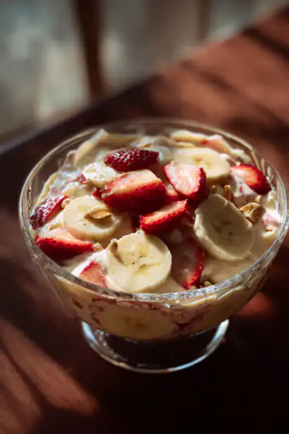 strawberry banana pudding