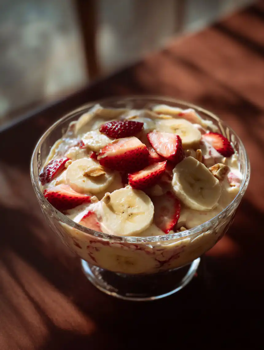 strawberry banana pudding