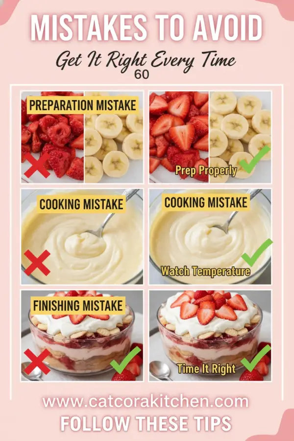 Strawberry banana pudding common mistakes