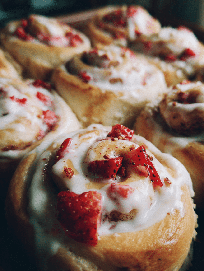 strawberry cheesecake Cinnabon rolls