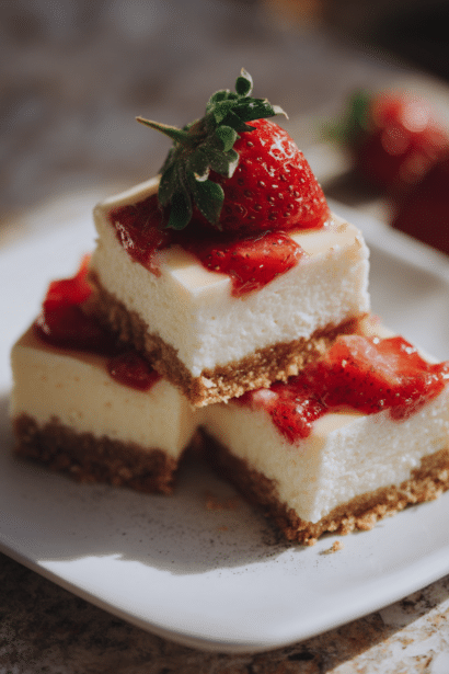 strawberry cheesecake bars