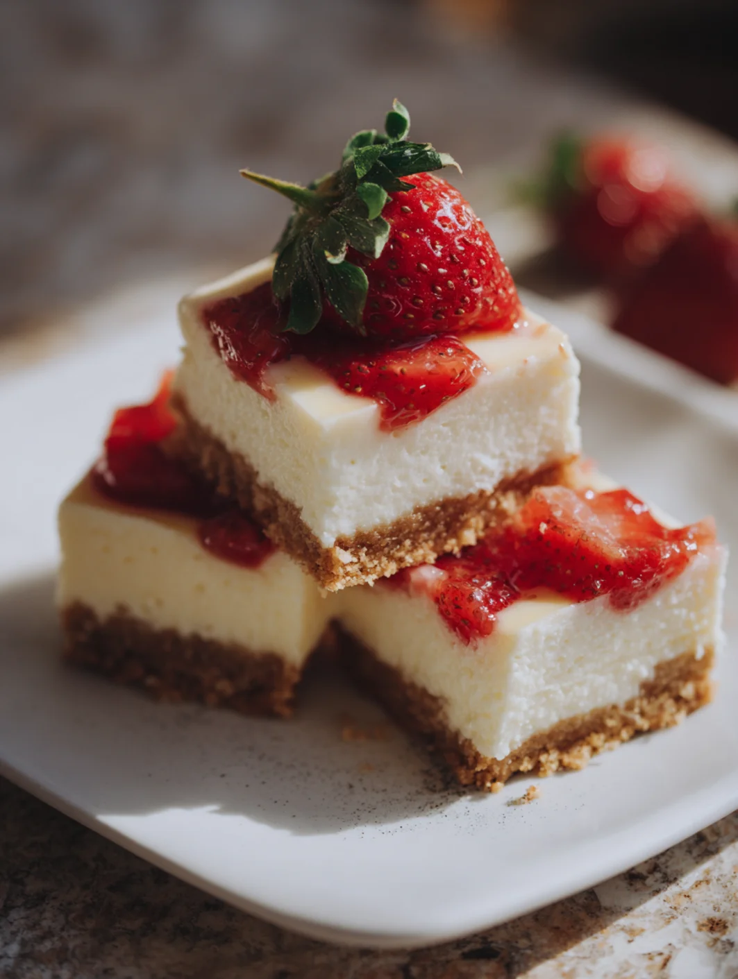strawberry cheesecake bars