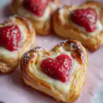 strawberry cream cheese heart danishes