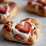 strawberry cream cheese heart danishes