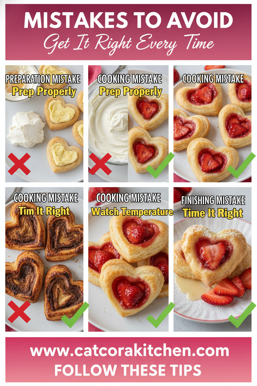 Strawberry cream cheese heart danishes common mistakes