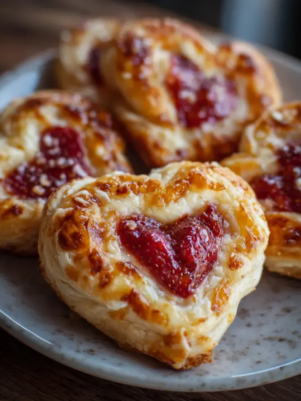 Why you'll love strawberry cream cheese heart danishes