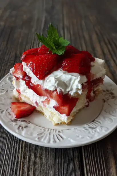 strawberry poke cake