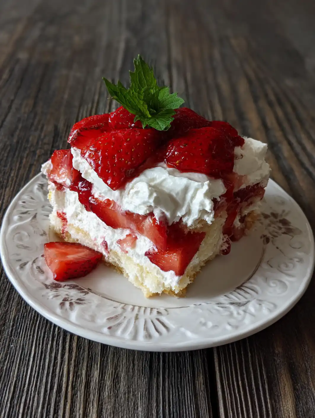 strawberry poke cake
