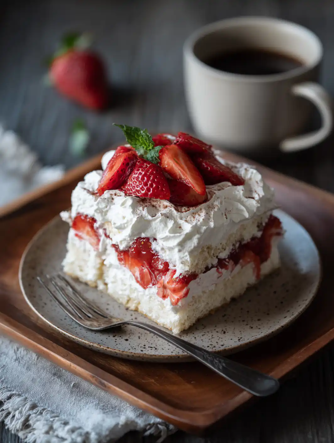 card recipe ingredients and instructions strawberry poke cake