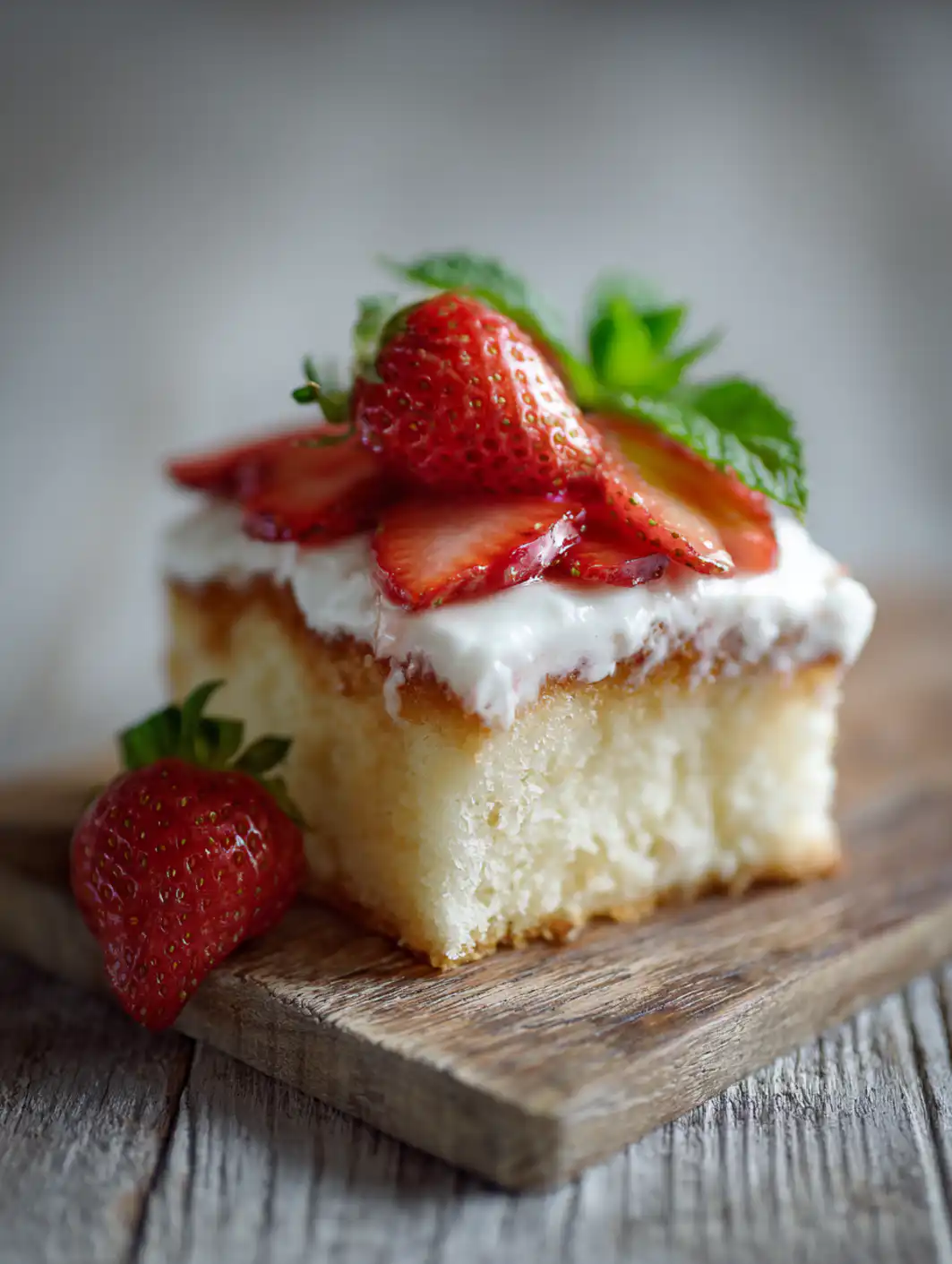 card recipe ingredients and instructions strawberry poke cake