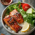 teriyaki salmon bowl