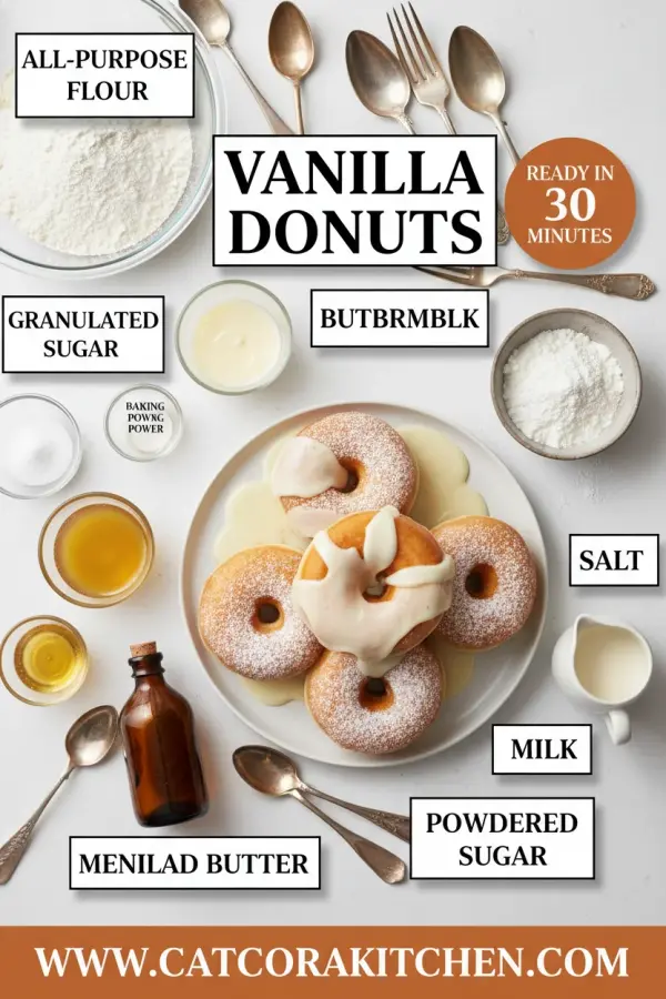 Vanilla donuts ingredients