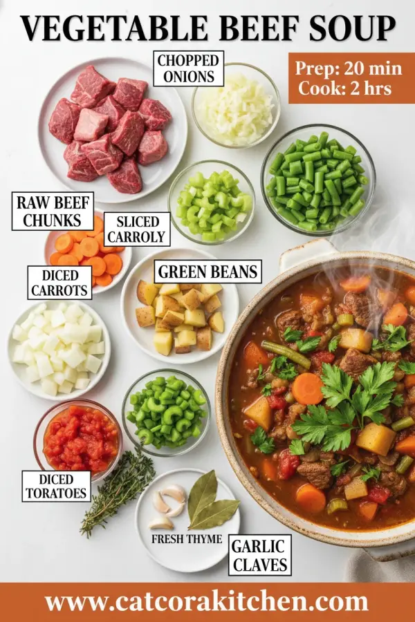 Vegetable beef soup ingredients