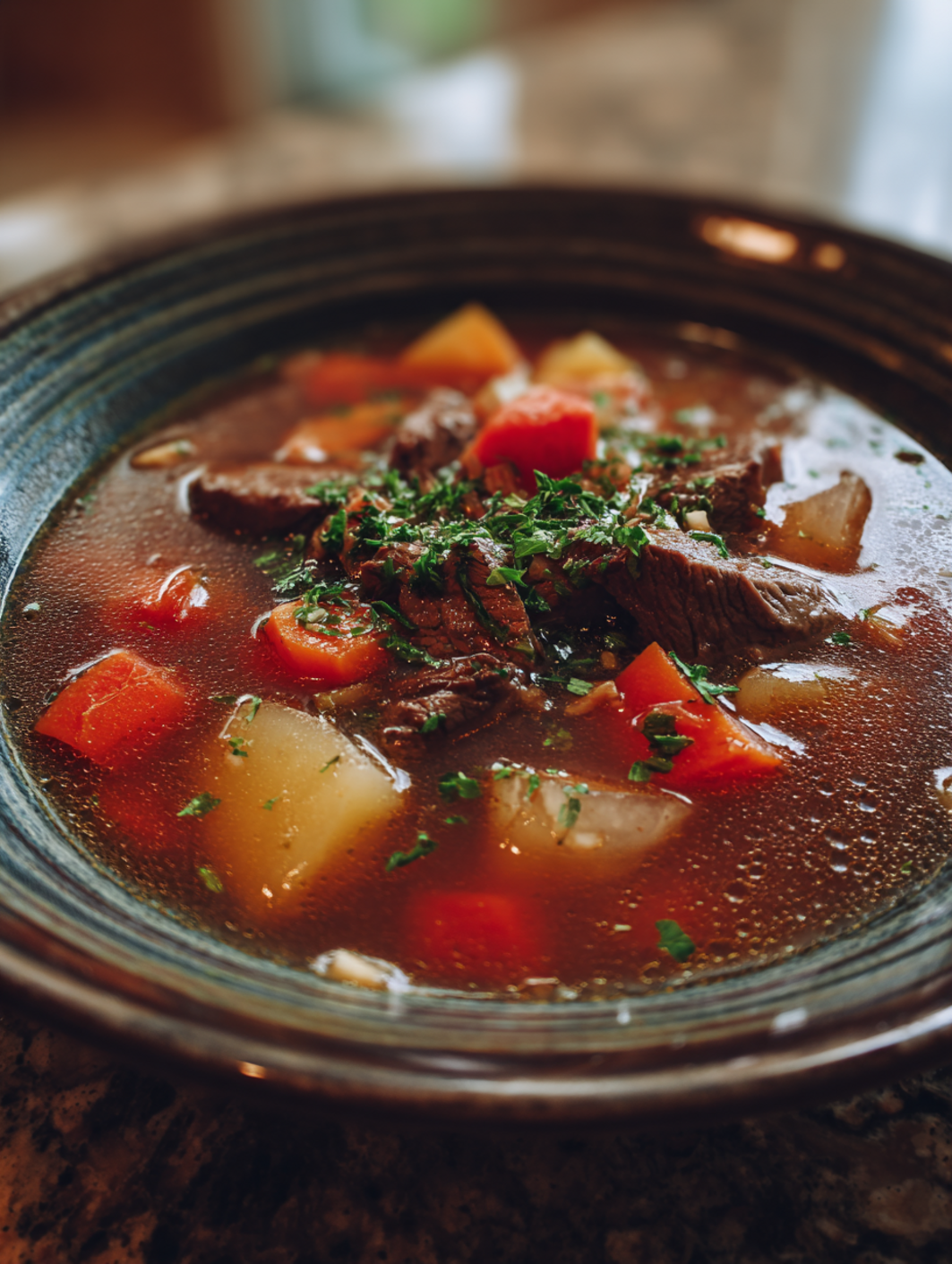 card recipe ingredients and instructions vegetable beef soup