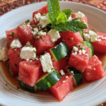 watermelon feta mint salad