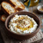 whipped feta dip with honey