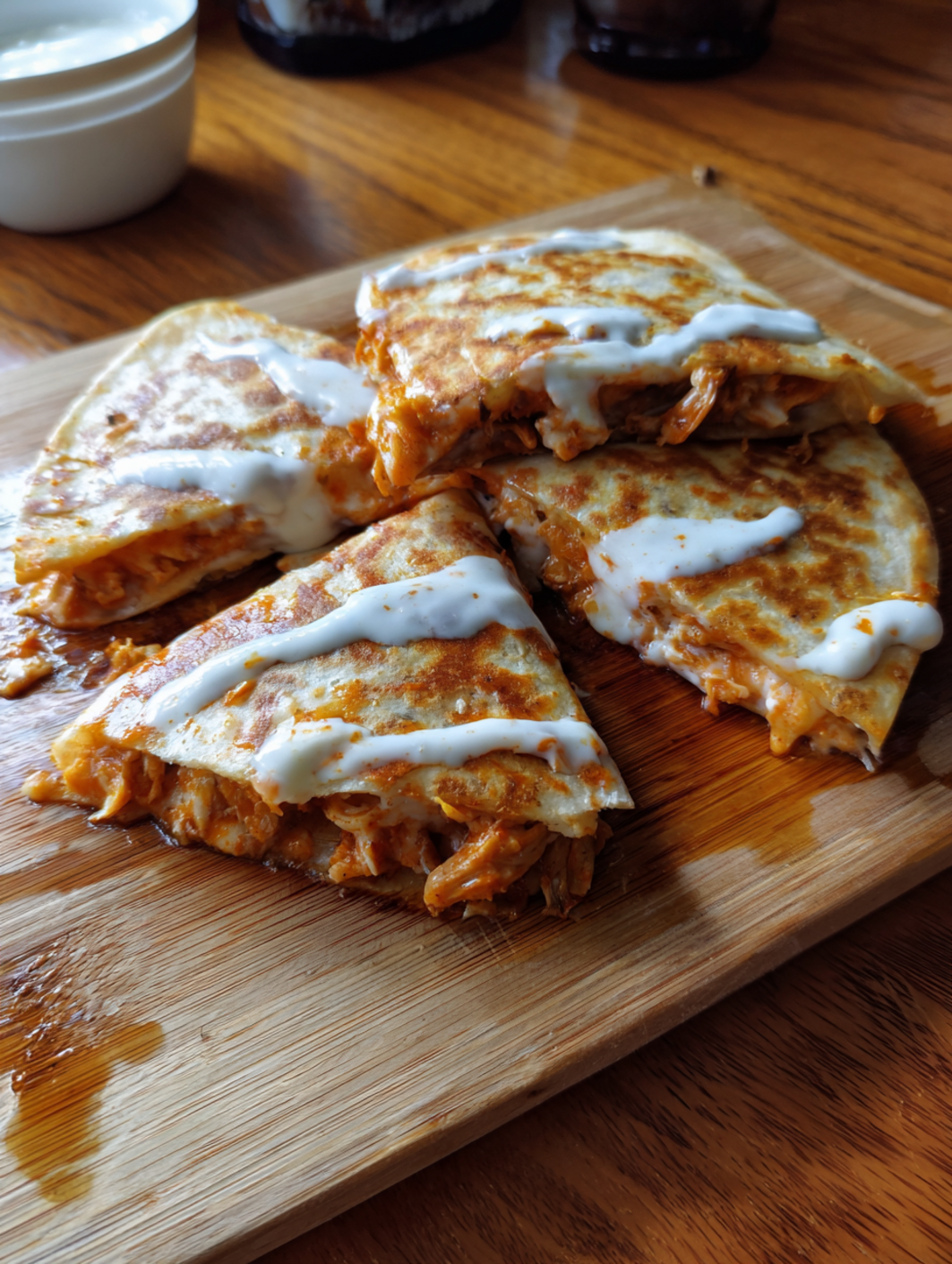 Buffalo Chicken Quesadillas