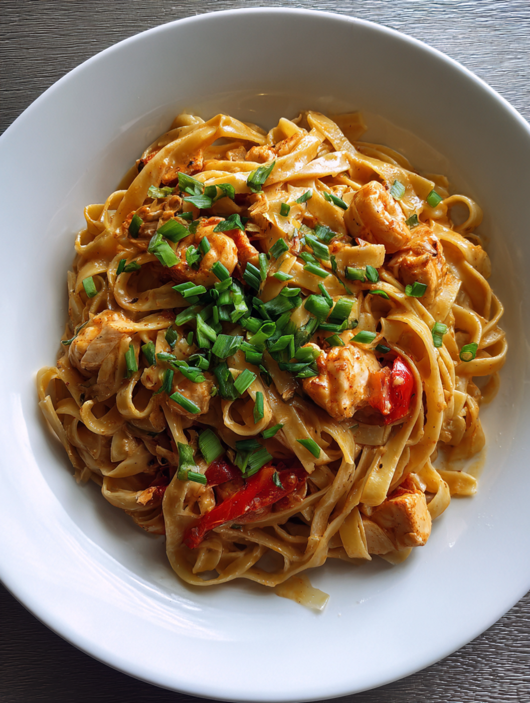 card recipe ingredients and instructions Cajun Pasta