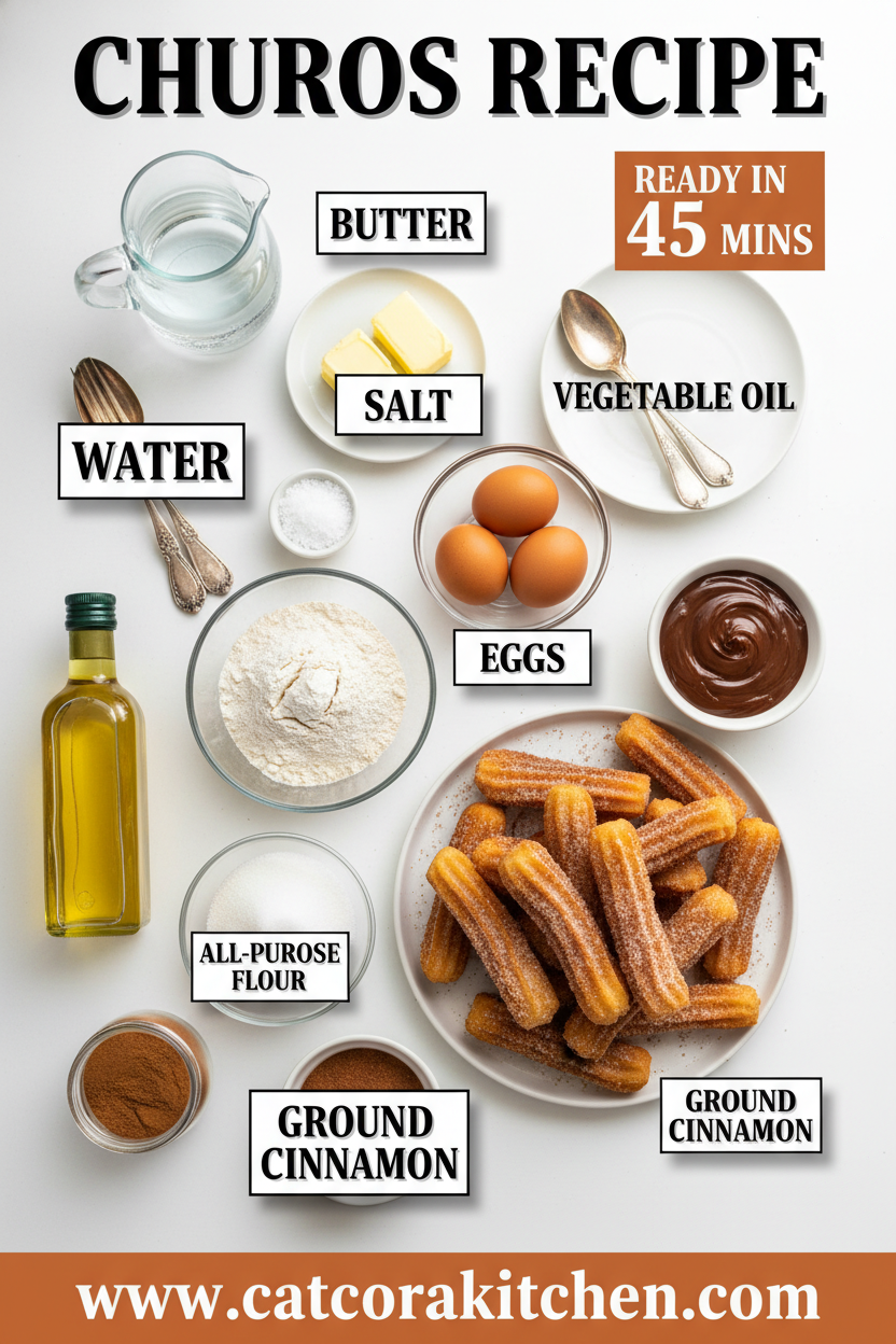 Churros Recipe ingredients