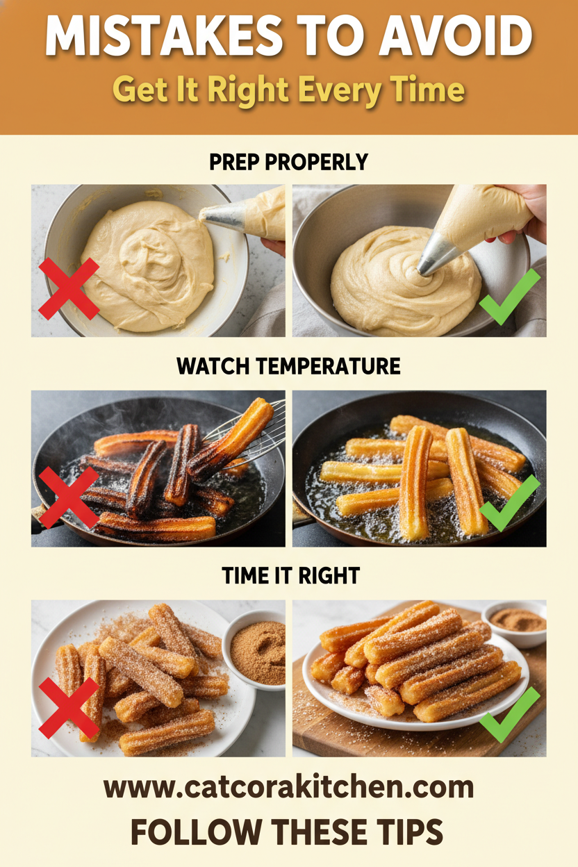 Churros Recipe common mistakes