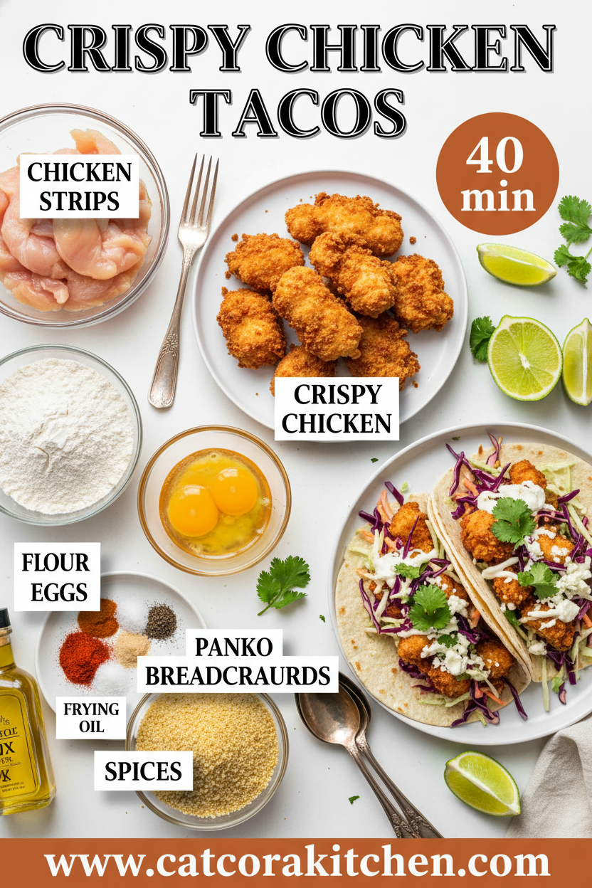Crispy Chicken Tacos ingredients