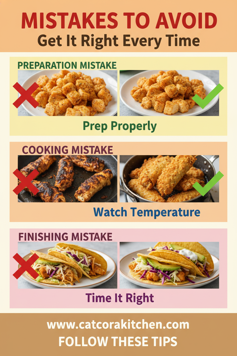 Crispy Chicken Tacos common mistakes