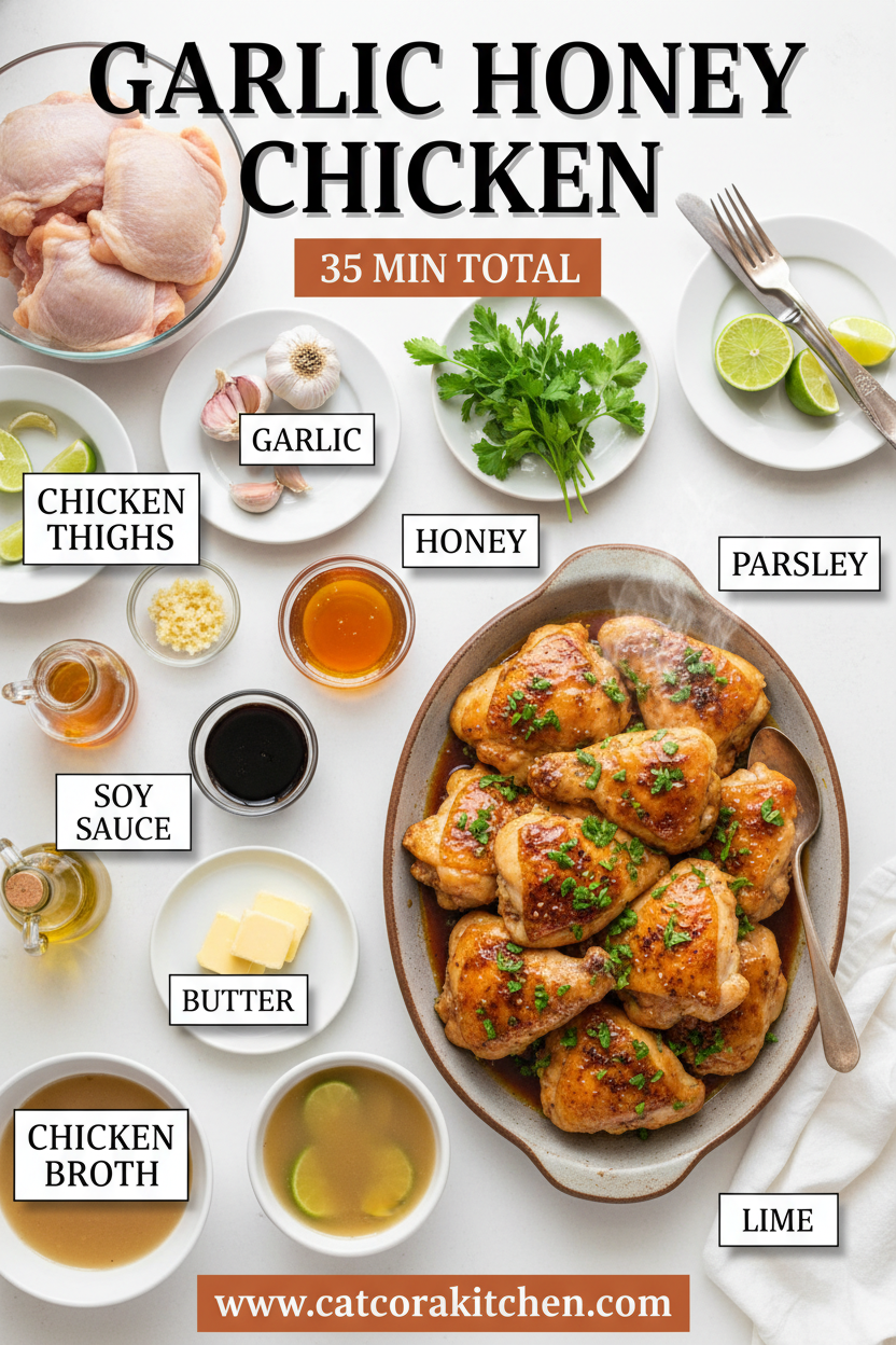 Garlic Honey Chicken ingredients