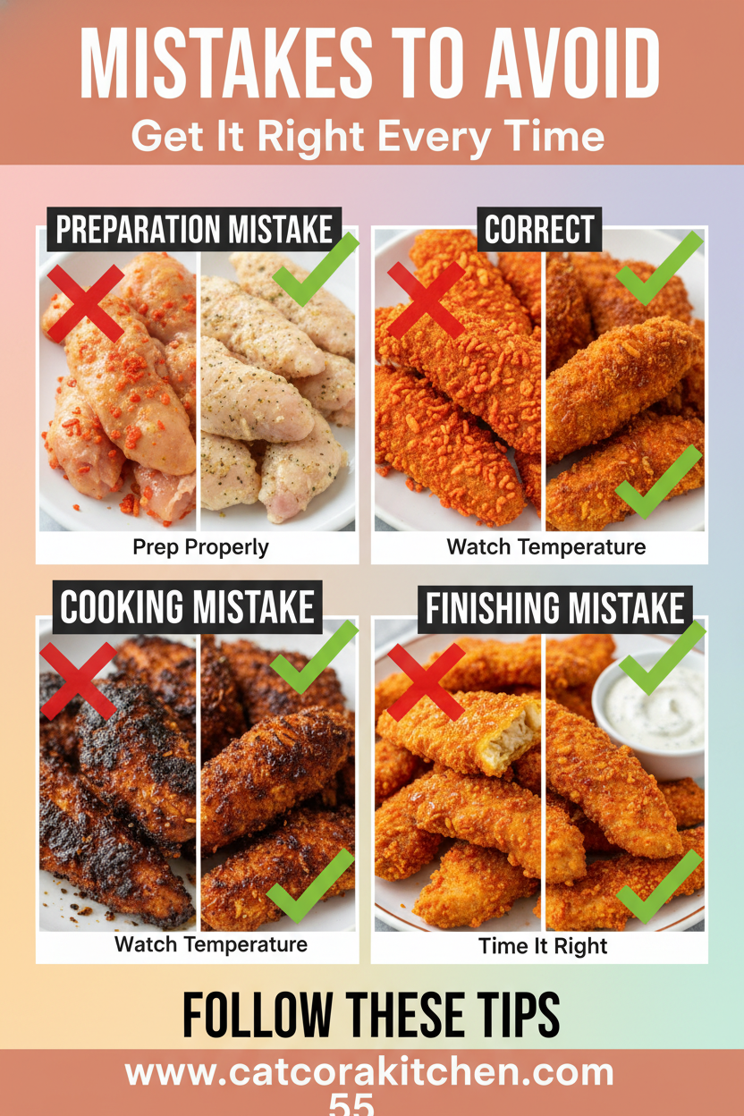 Hot Cheetos Chicken Tenders common mistakes