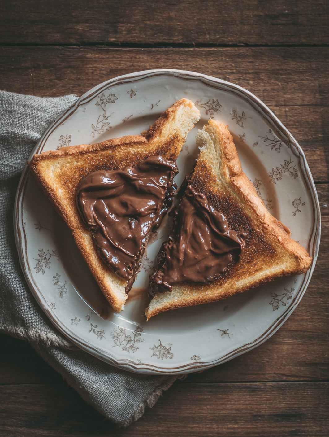 card recipe ingredients and instructions Nutella Toast Pies