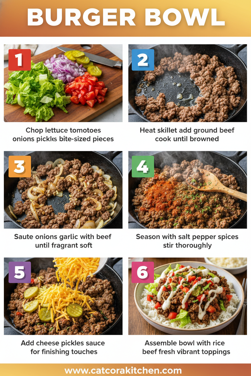 Burger Bowl Recipe How to Make 