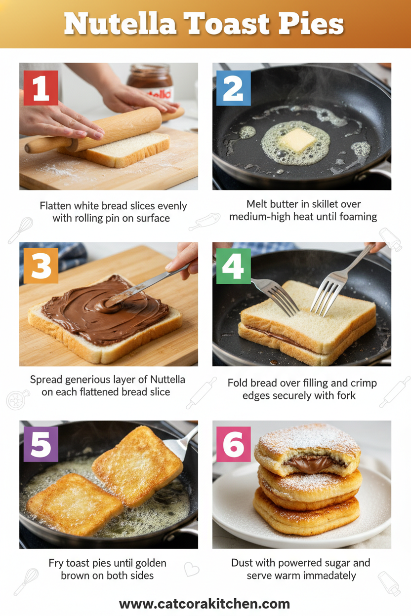 Nutella Toast Pies How to Make 