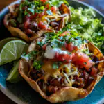 Cheesy Beef Taco Bowls featured