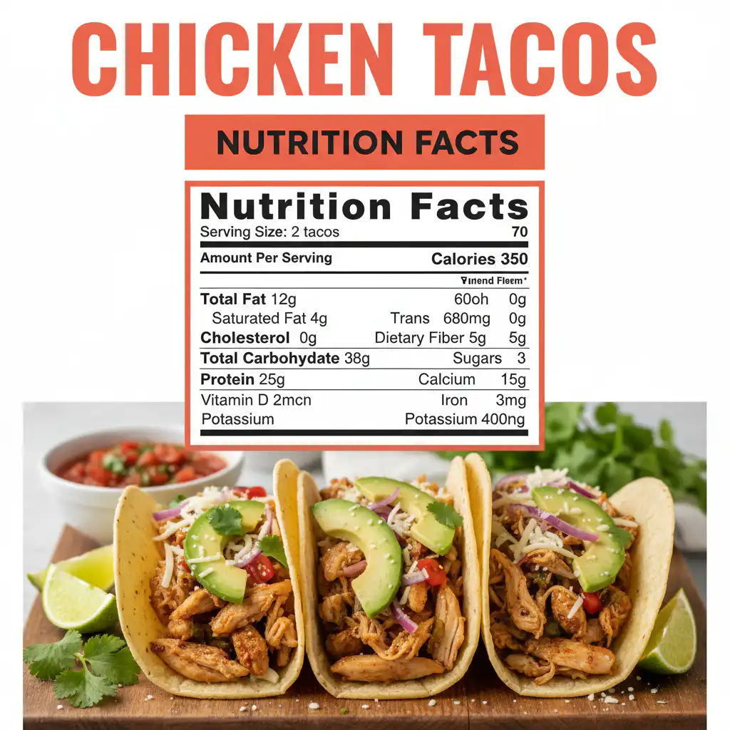 Chicken Tacos nutritional information