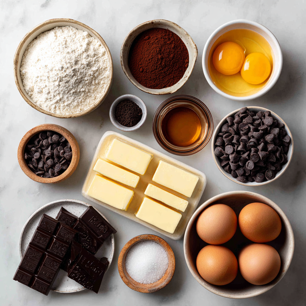 Chocolate Lava Cake ingredients