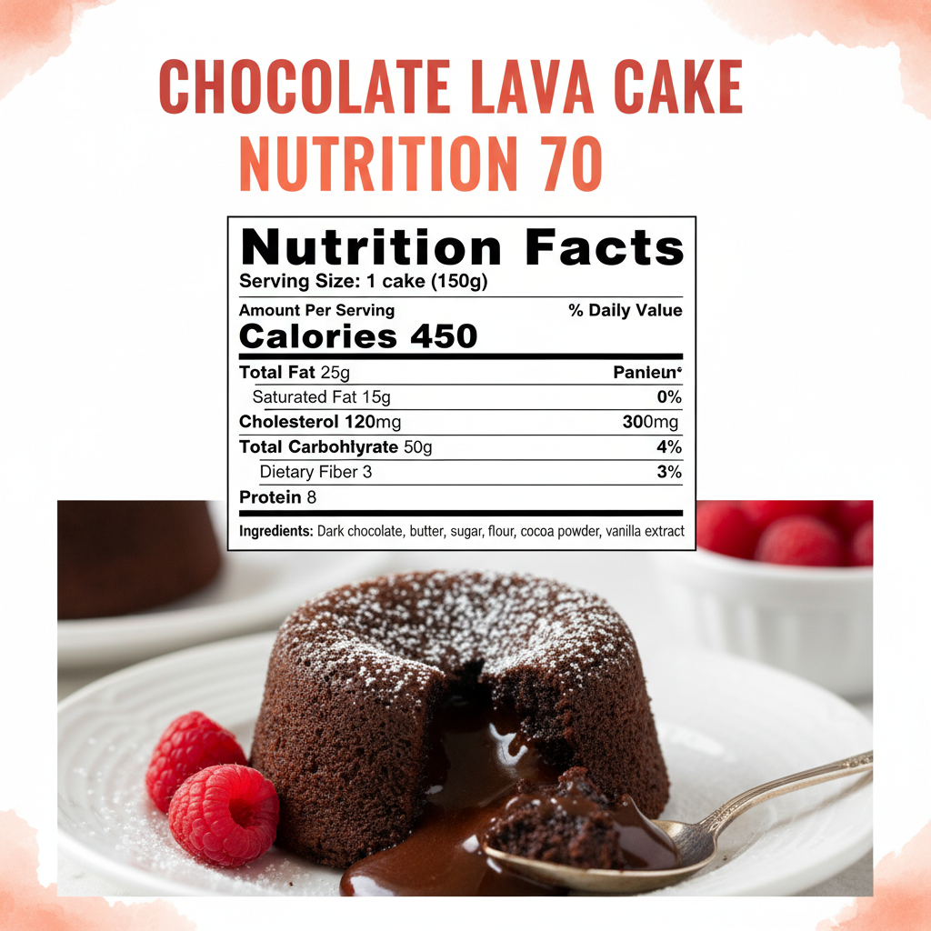Chocolate Lava Cake nutritional information