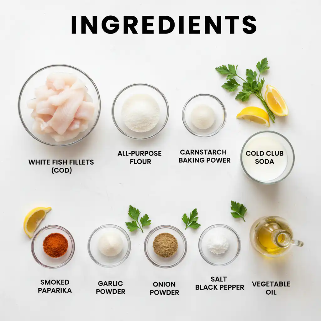Crispy Fried Fish ingredients