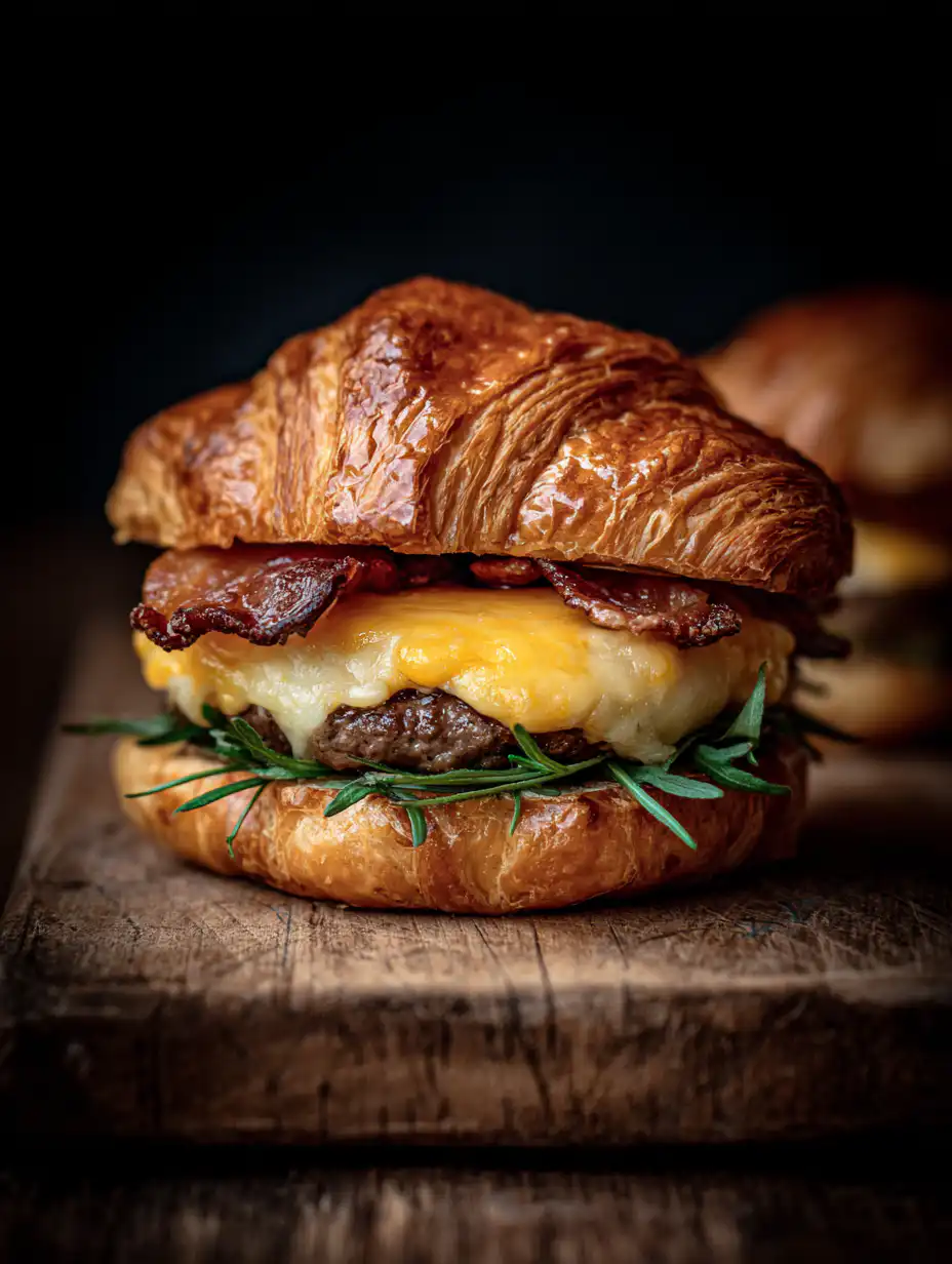 Croissant Smash Burgers featured
