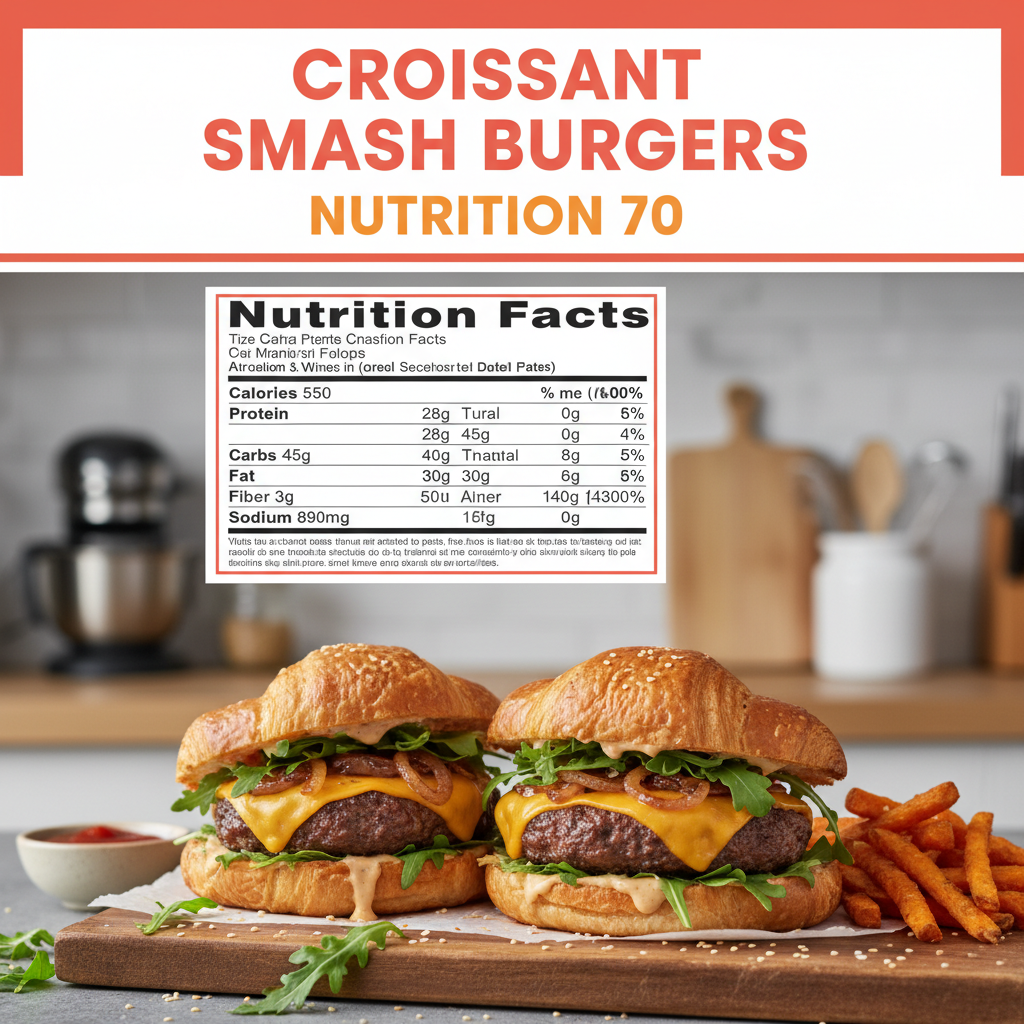 Croissant Smash Burgers nutritional information
