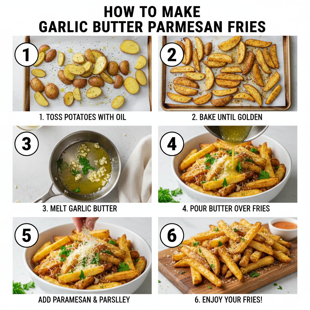 How to make Garlic Butter Parmesan Fries