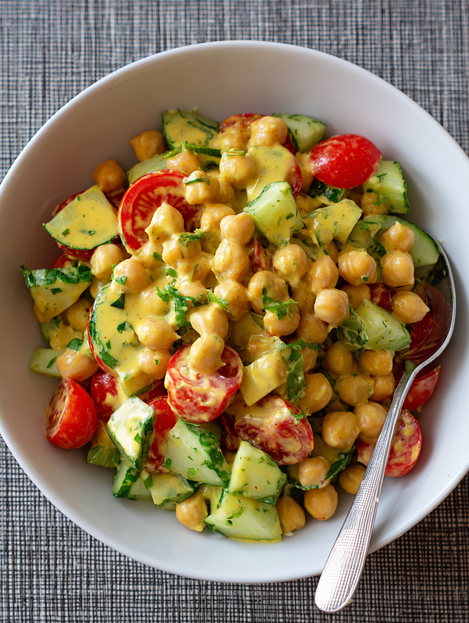 Honey Mustard Chickpea Salad Recipe