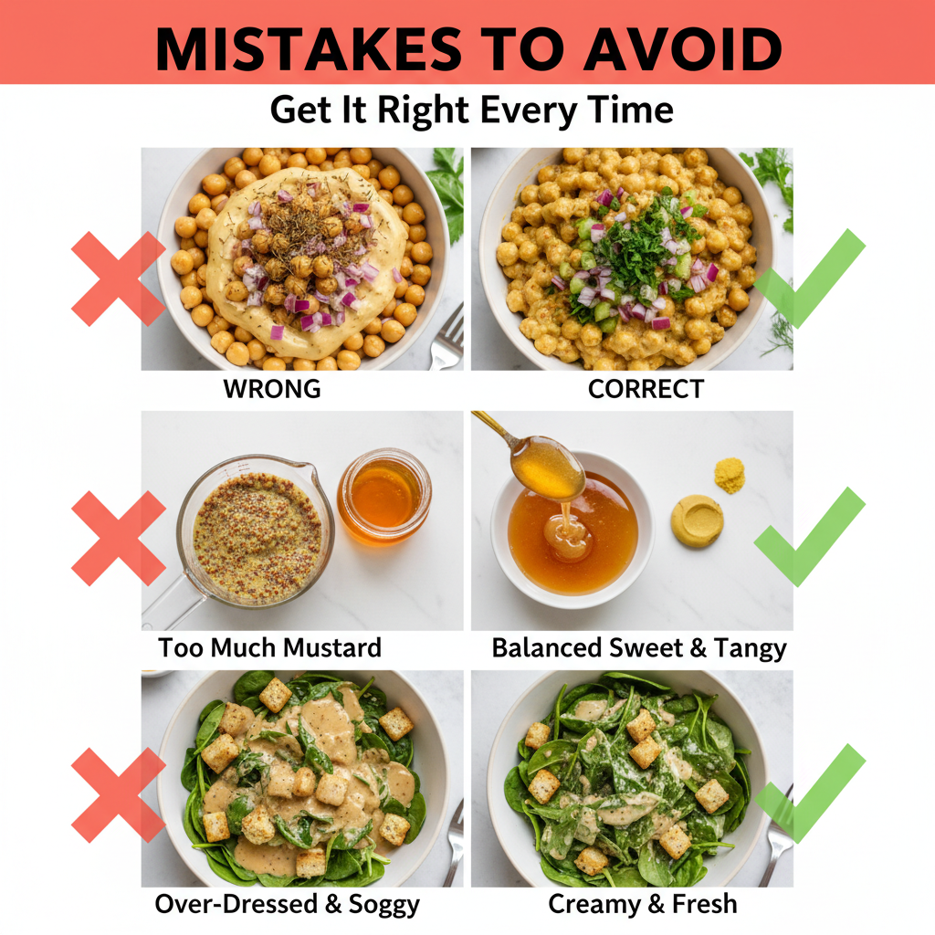 Honey Mustard Chickpea Salad common mistakes