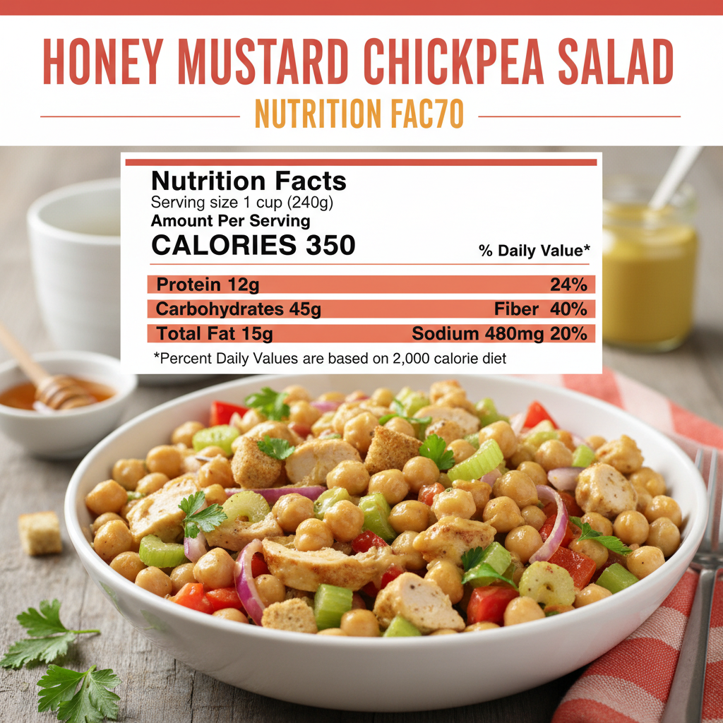 Honey Mustard Chickpea Salad nutritional information