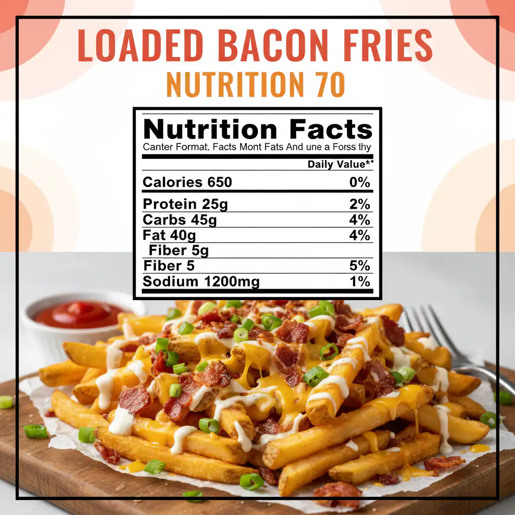 Loaded Bacon Fries nutritional information