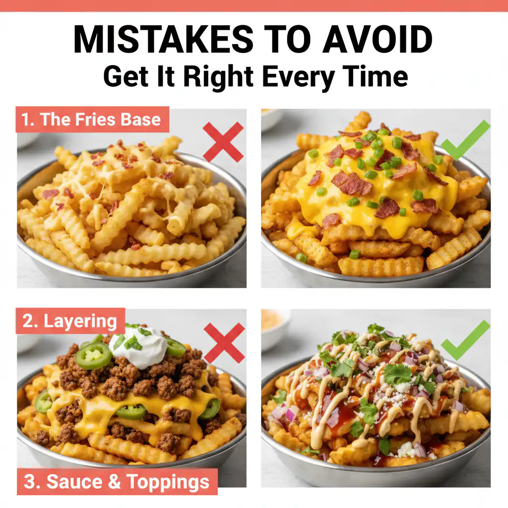 Loaded Dirty Fries common mistakes